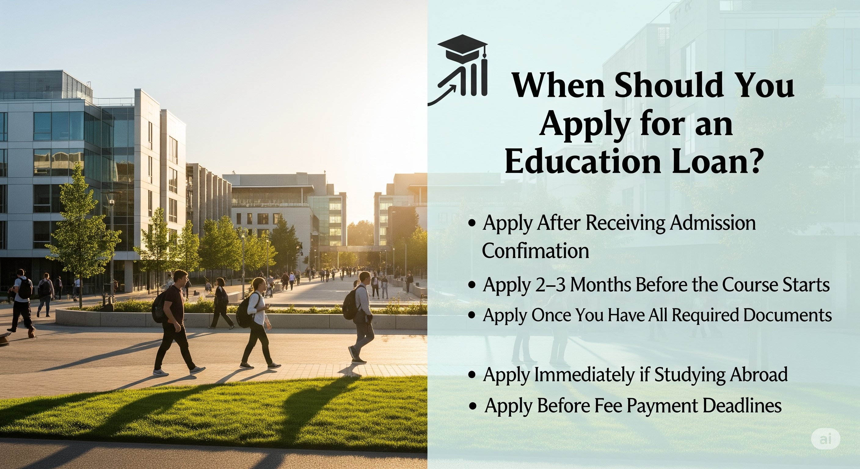 When Should You Apply for an Education Loan