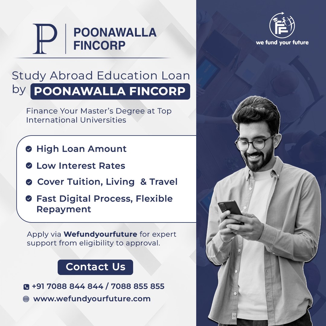 Poonawalla Fincorp Student Loan for Masters​